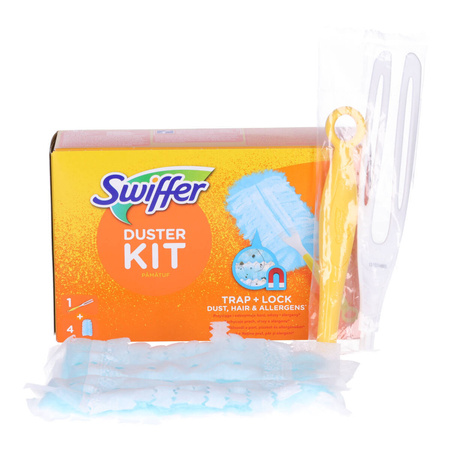 SWIFFER Miotełka do kurzu + 4 wkłady