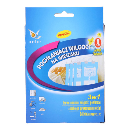 GEM Ardor Pochłaniacz wilgoci na wieszaku 3in1 świeży len 250ml